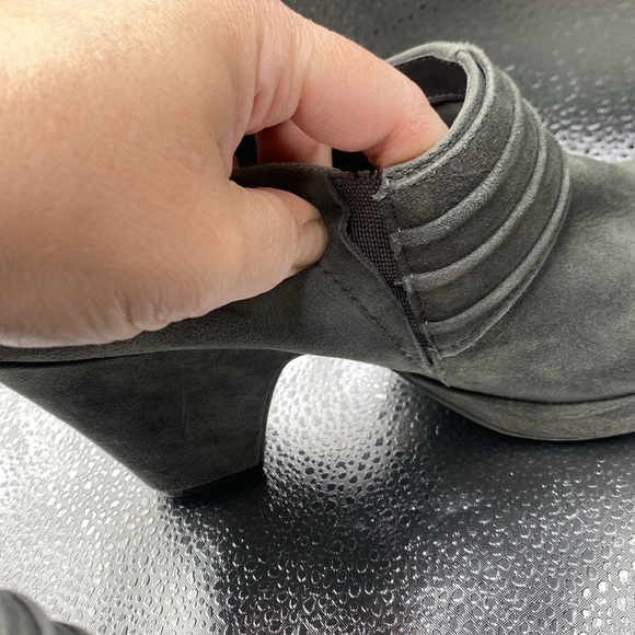 NWOT Me Too size 10m leather suede platform heel - Picture 8 of 9